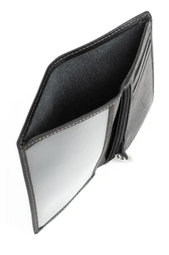Hexagona Wallet<European wallet - 1 flap - Leather