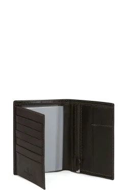Hexagona Wallet<European wallet - 2 flaps - Leather
