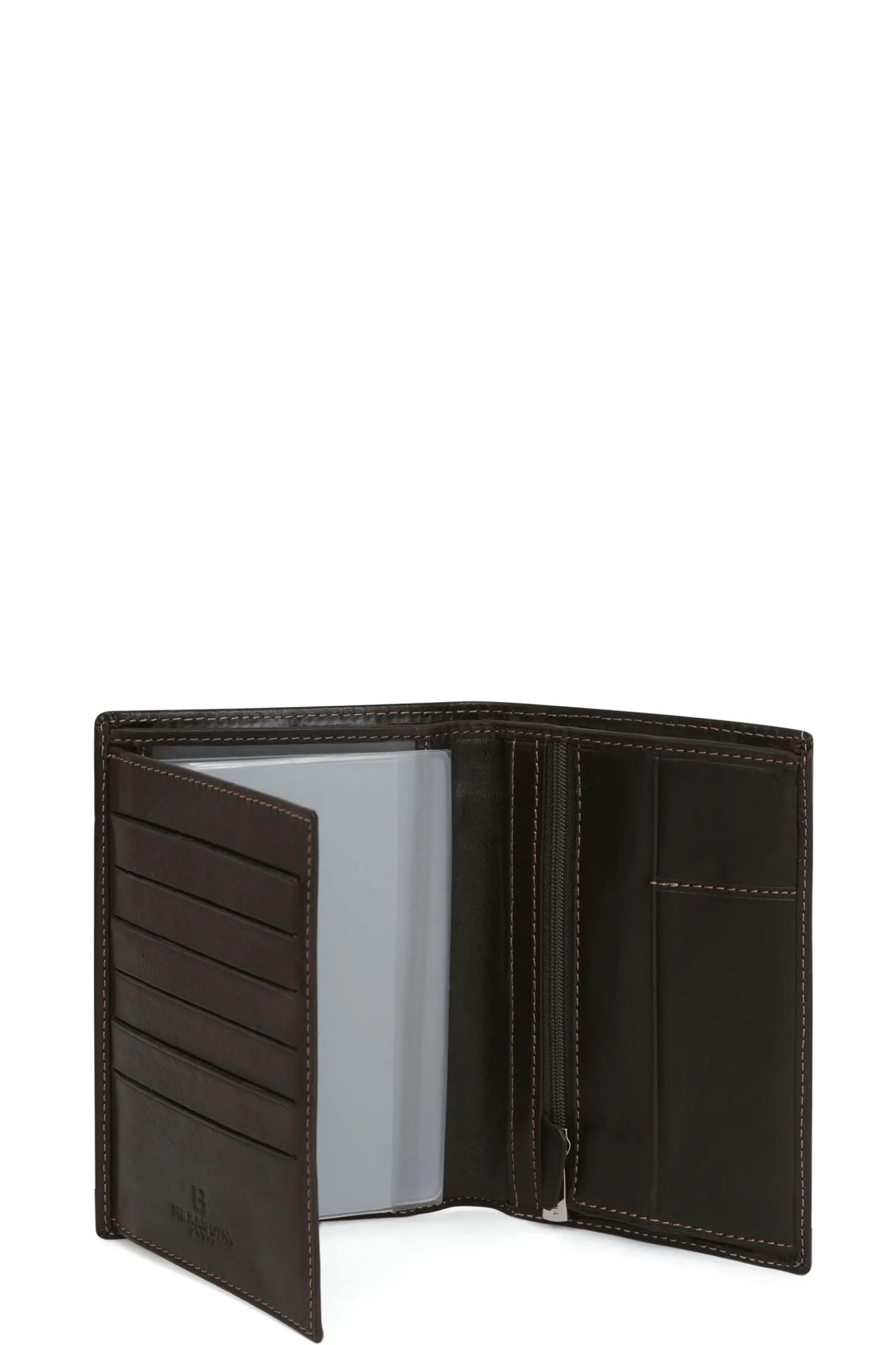 Hexagona Wallet<European wallet - 2 flaps - Leather