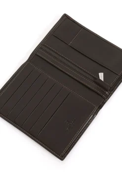 Hexagona Wallet<European wallet - 2 flaps - Leather