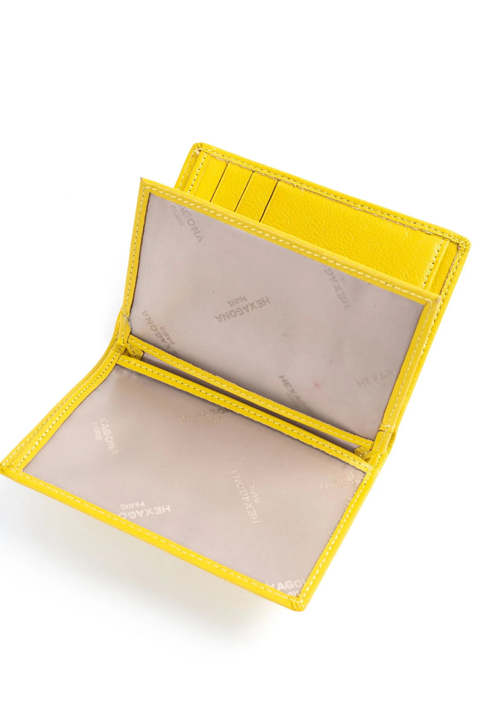 Women Hexagona Wallet<European wallet - 2 flaps - Leather