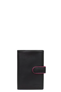 Women Hexagona Wallet<European wallet - 2 flaps - Leather