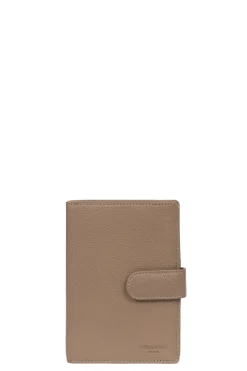Women Hexagona Wallet<European wallet - 2 flaps - Leather