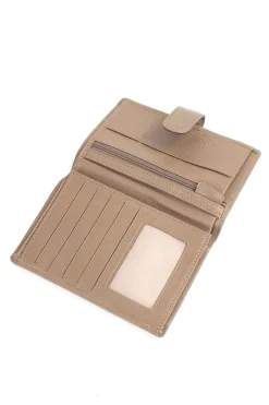 Women Hexagona Wallet<European wallet - 2 flaps - Leather