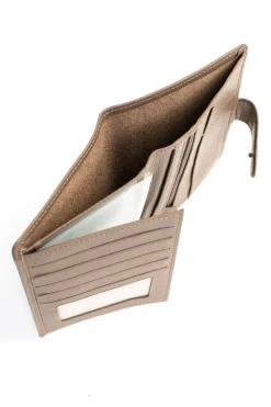Women Hexagona Wallet<European wallet - 2 flaps - Leather