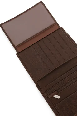 Hexagona Wallet<European wallet - 2 flaps - Leather