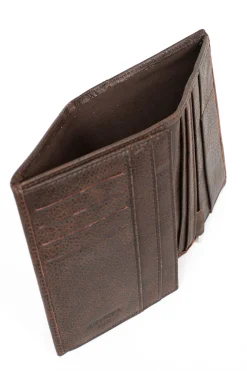 Hexagona Wallet<European wallet - 2 flaps - Leather
