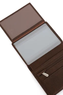 Hexagona Wallet<European wallet - 2 flaps - Leather