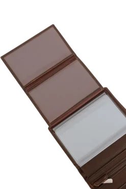 Hexagona Wallet<European wallet - 3 flaps - Leather