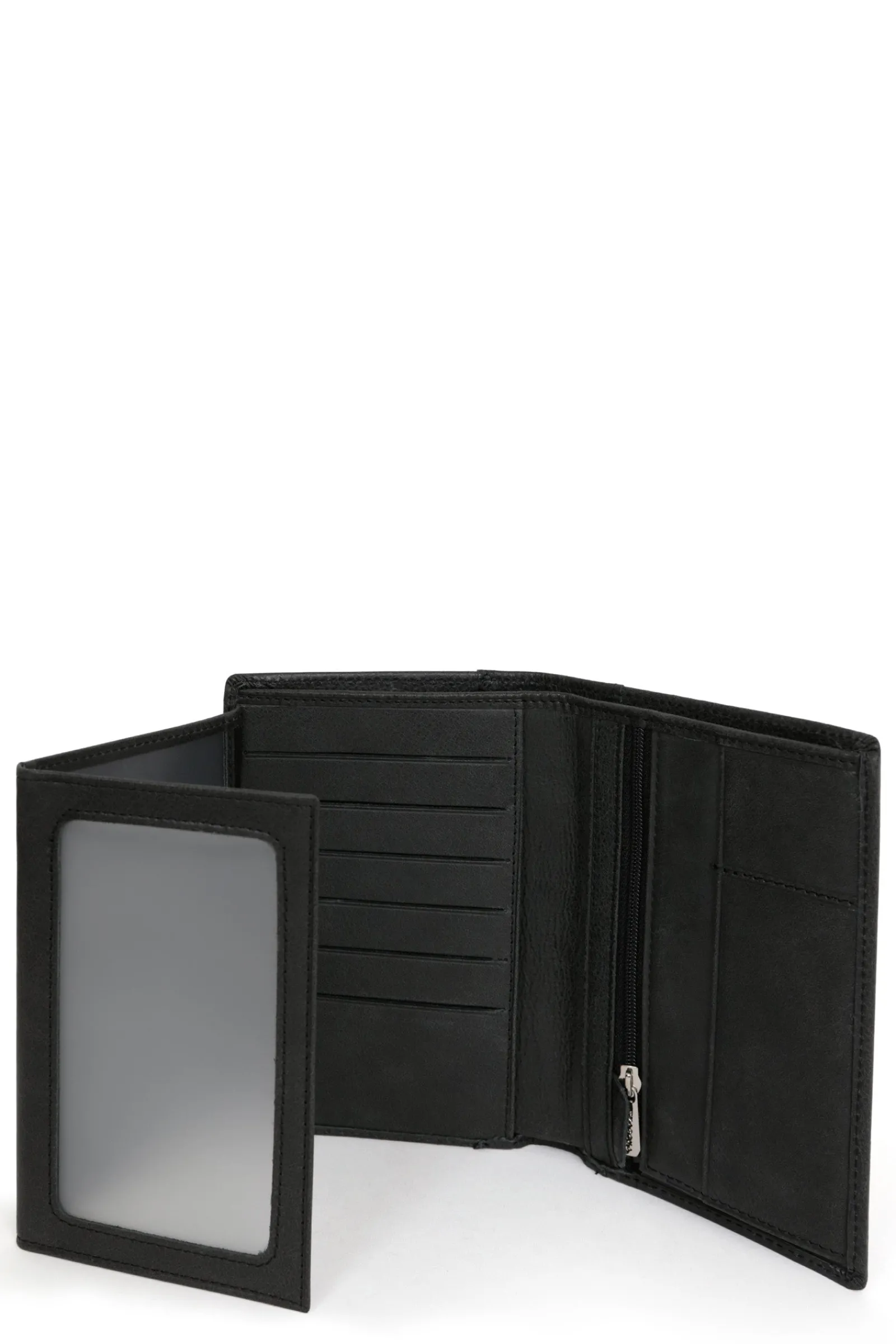Hexagona Wallet<European wallet - 3 flaps - Leather