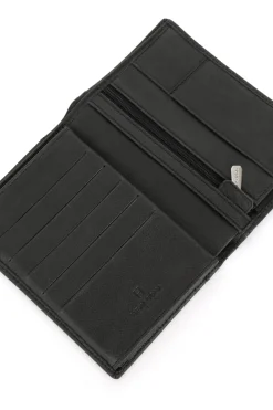 Hexagona Wallet<European wallet - 3 flaps - Leather