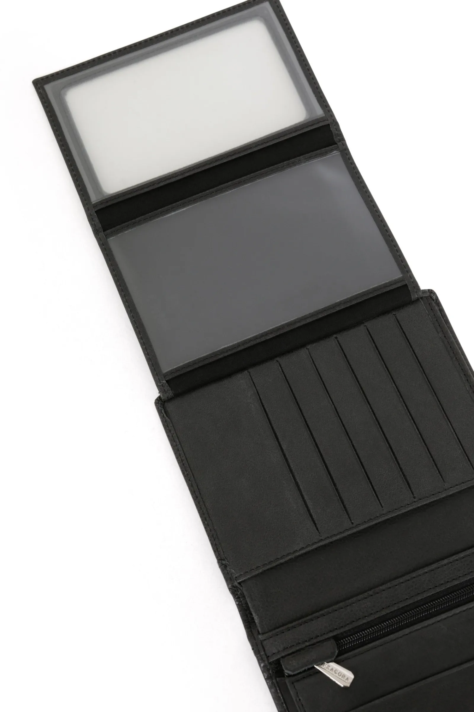 Hexagona Wallet<European wallet - 3 flaps - Leather