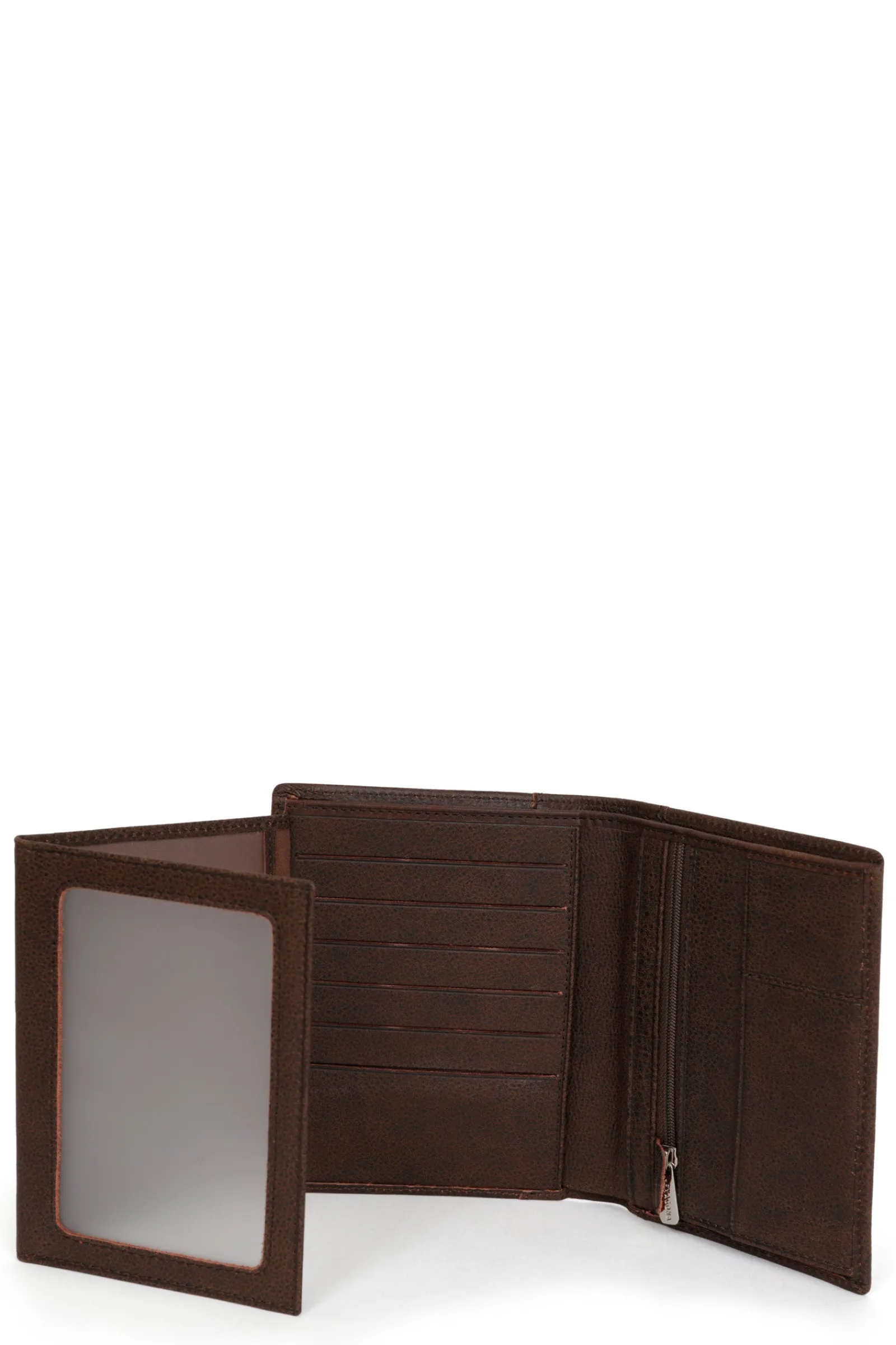 Hexagona Wallet<European wallet - 3 flaps - Leather