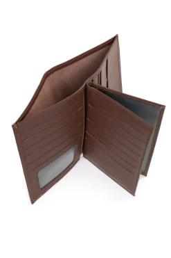 Hexagona Wallet<European wallet - 3 flaps - Leather