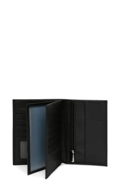 Hexagona Wallet<European wallet - 3 flaps - Leather