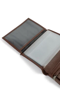 Hexagona Wallet<European wallet - 2 flaps - Leather