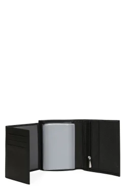 Hexagona Wallet<European wallet - 3 flaps - Leather