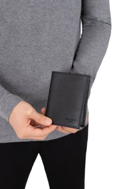Hexagona Wallet<European wallet - 2 flaps - Leather