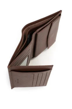 Hexagona Wallet<European wallet - 2 flaps - Leather