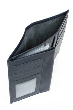 Hexagona Wallet<European wallet - 3 flaps - Leather