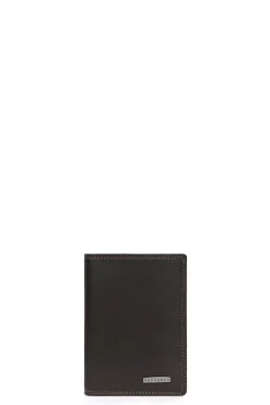 Hexagona Wallet<European wallet - 2 flaps - RFID stop - Leather