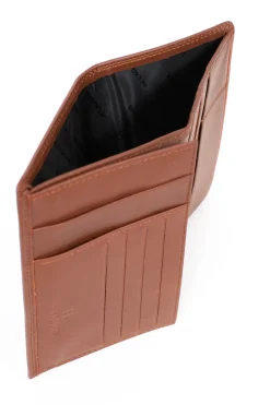 Hexagona Wallet<European wallet - 2 flaps - RFID stop - Leather