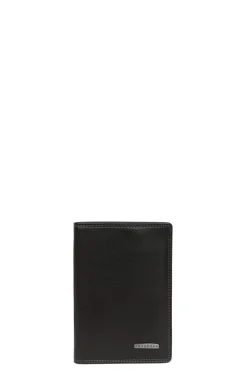 Hexagona Wallet<European wallet - 2 flaps - RFID stop - Leather
