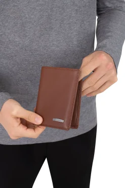 Hexagona Wallet<European wallet - 2 flaps - RFID stop - Leather