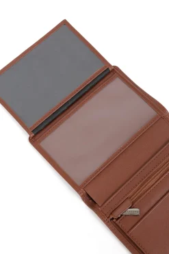 Hexagona Wallet<European wallet - 2 flaps - RFID stop - Leather