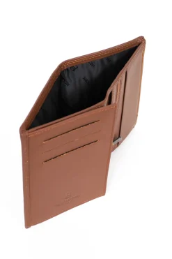 Hexagona Wallet<European wallet - 2 flaps - RFID stop - Leather