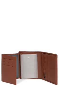 Hexagona Wallet<European wallet - 3 flaps - RFID Stop - Leather