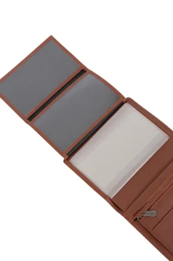 Hexagona Wallet<European wallet - 3 flaps - RFID Stop - Leather