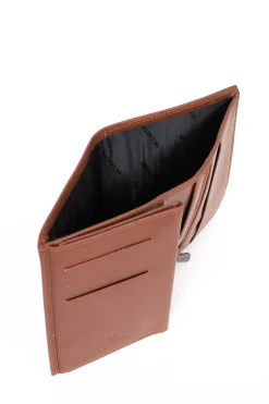 Hexagona Wallet<European wallet - 3 flaps - RFID Stop - Leather