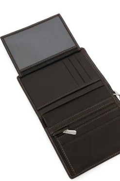 Hexagona Wallet<European wallet - 2 flaps - Leather