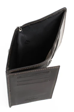 Hexagona Wallet<European wallet - 2 flaps - Leather