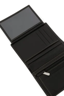 Hexagona Wallet<European wallet - 2 flaps - Leather