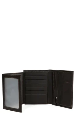 Hexagona Wallet<European wallet - 3 flaps - Leather