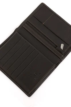 Hexagona Wallet<European wallet - 3 flaps - Leather