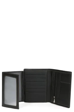 Hexagona Wallet<European wallet - 3 flaps - Leather