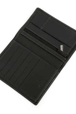 Hexagona Wallet<European wallet - 3 flaps - Leather