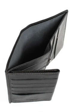 Hexagona Wallet<European wallet - 3 flaps - Leather