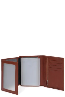 Hexagona Wallet<European wallet - 3 flaps - Leather