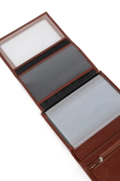 Hexagona Wallet<European wallet - 3 flaps - Leather