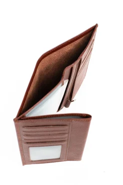 Hexagona Wallet<European wallet - 3 flaps - Leather