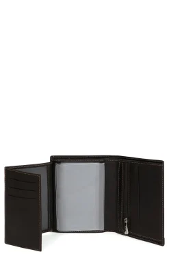Hexagona Wallet<European wallet - 3 flaps - Leather
