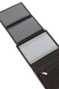 Hexagona Wallet<European wallet - 3 flaps - Leather