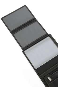 Hexagona Wallet<European wallet - 3 flaps - Leather