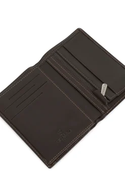 Hexagona Wallet<European wallet - 2 flaps - Leather