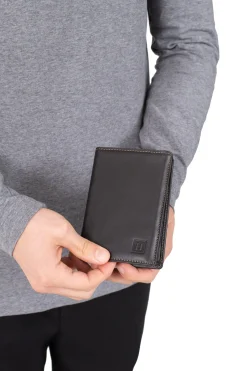 Hexagona Wallet<European wallet - 2 flaps - Leather