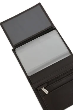 Hexagona Wallet<European wallet - 2 flaps - Leather